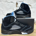 Air Jordan 5 Black University Blue Sz 10