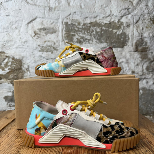 Dolce Gabbana Multicolor Patchwork NS1 Sneaker Sz 5 (37)