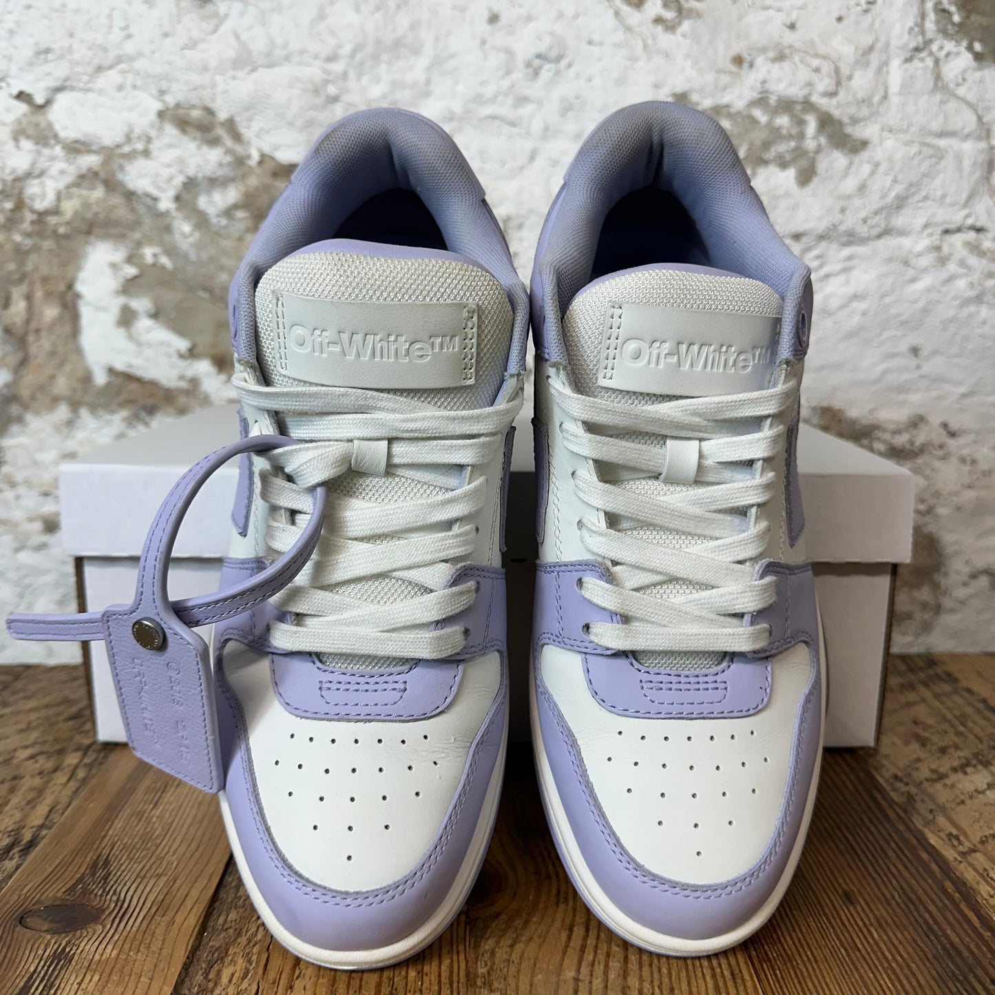 Off-White Out Of Office Lavender White Sneaker Sz 7 (40)