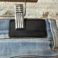 Amiri MX1 Marble Patch Blue Denim Jeans Sz 32