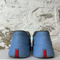 Prada Americas Cup Light Blue Rubber Sneaker Sz 8 (41)