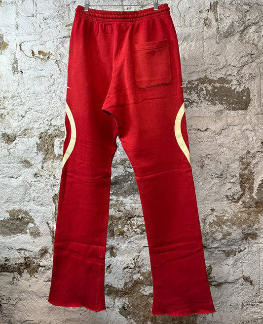 Hellstar Gel Flare Sweatpants Red Sz L