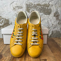 Gucci Flash Logo Yellow Ace Sneaker Sz 10