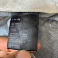 Amiri Felt Spellout Distressed Blue Denim Jeans Sz 32