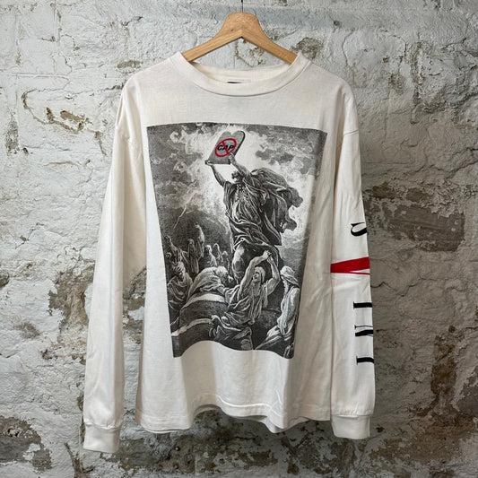 Saint Michael Vlone No Cap L/s White Sz S