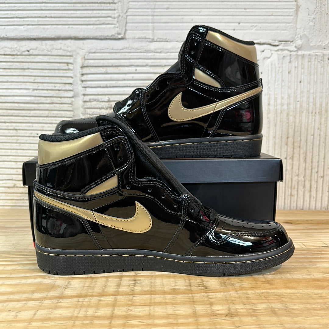 Air Jordan 1 High Black Metallic Gold (2020) Sz 9 DS