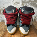 Lanvin Curb Red Lace Dark Blue Sneaker Sz 9 (42)