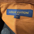 Louis Vuitton Brown Monogram Embossed Carpenter Pants Sz 36