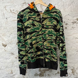 Bape Tiger Camo Tiger Zip Hoodie Sz M