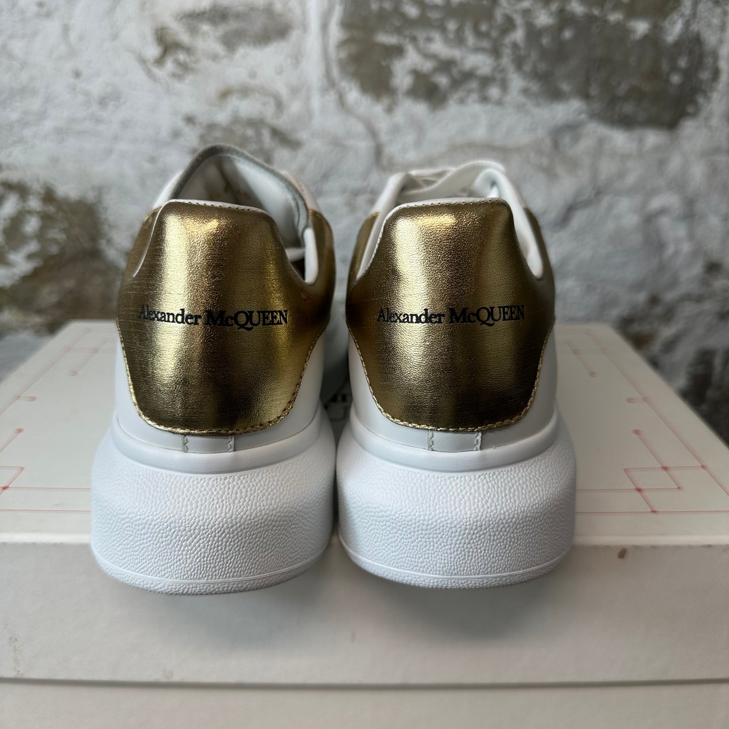 Alexander McQueen Gold Tab White Sneaker Sz 7 (40)