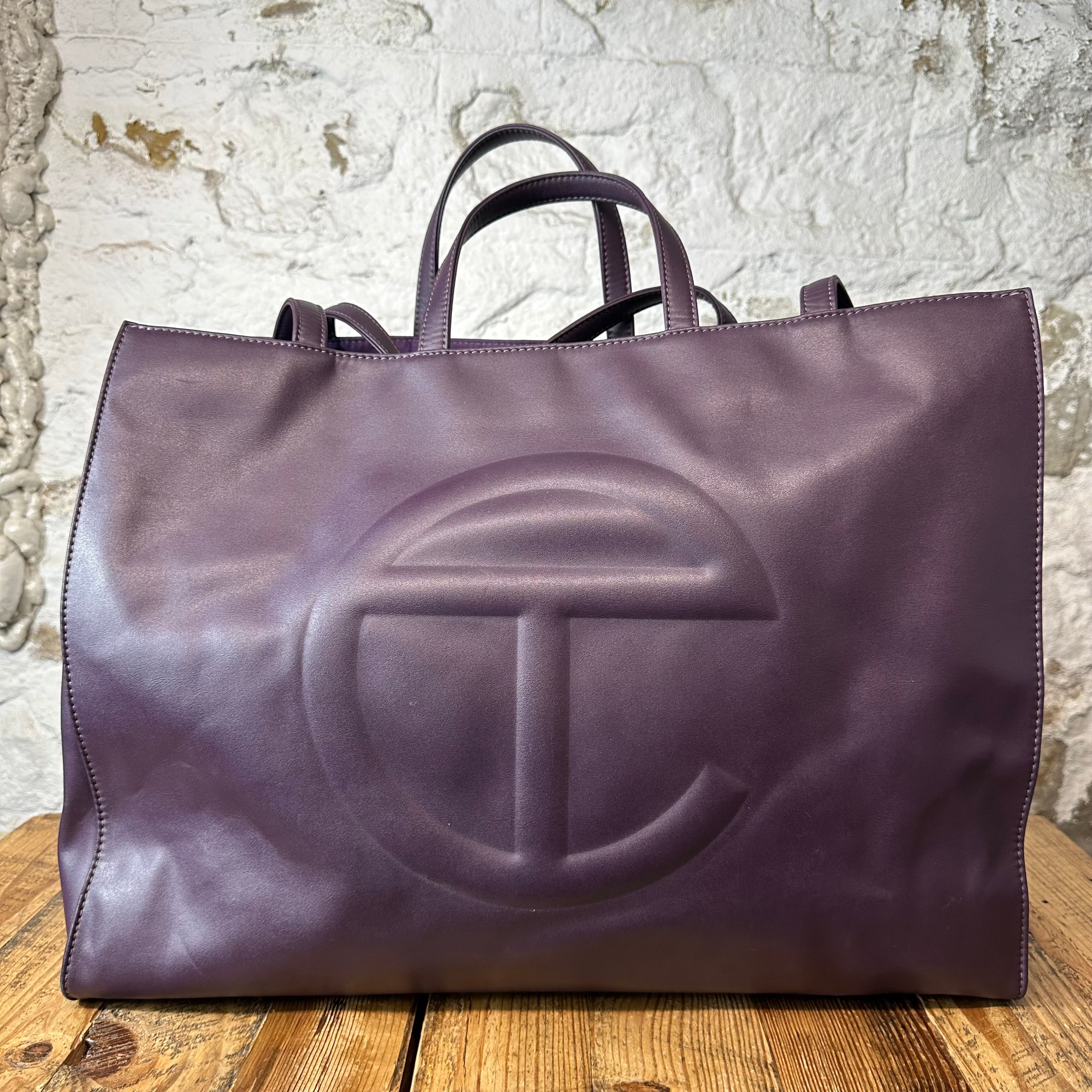 Telfar Large Eggplant Shopping Bag