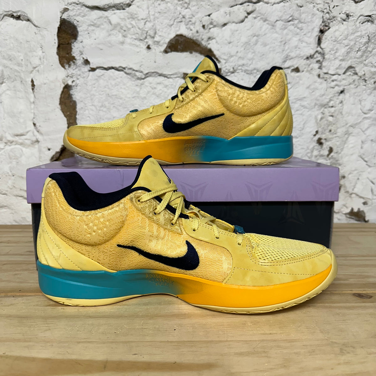Nike Ja 2 Sonic Yellow Tropical Teal Sz 13
