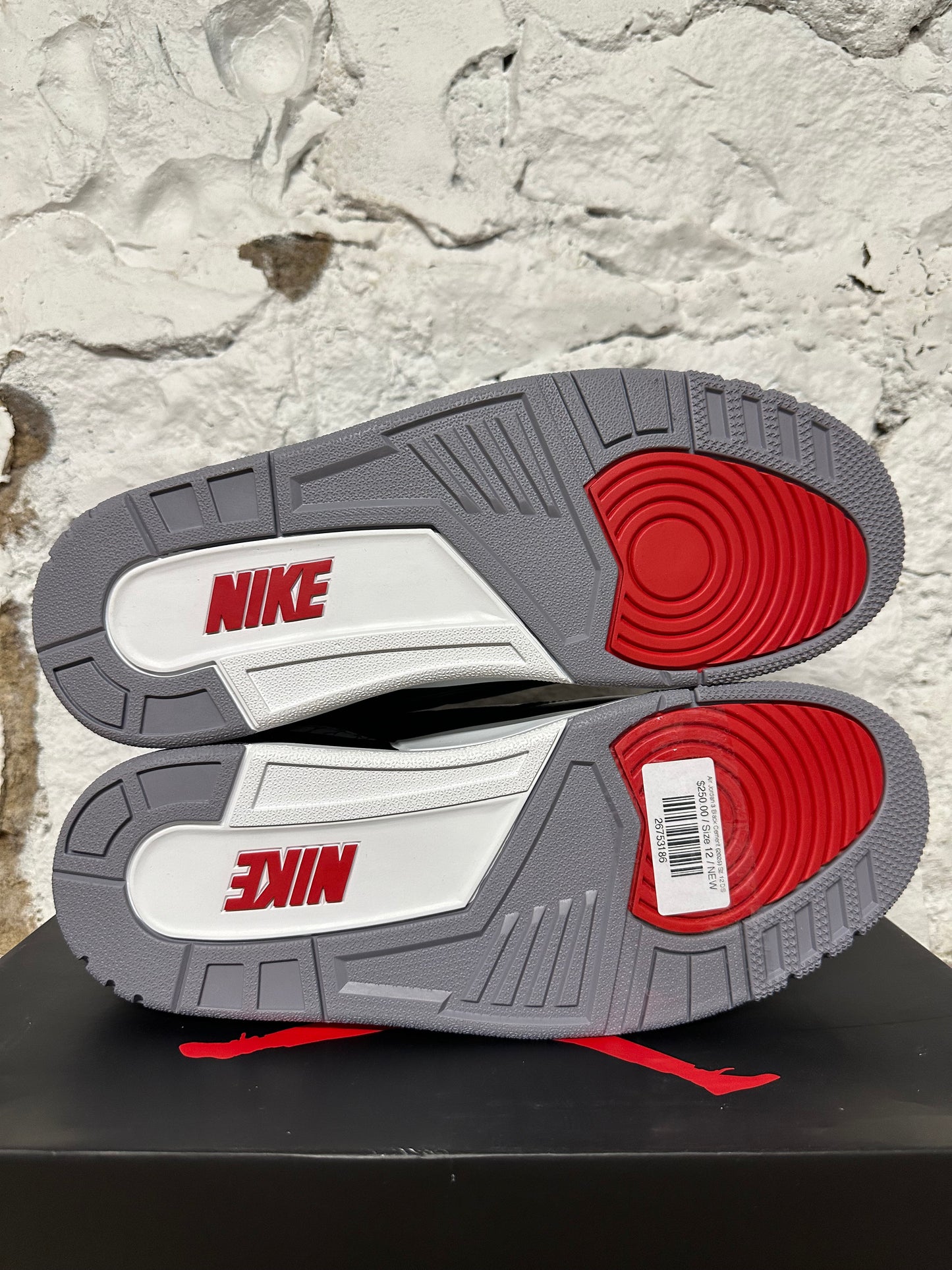 Air Jordan 3 Black Cement (2025) Sz 12 DS