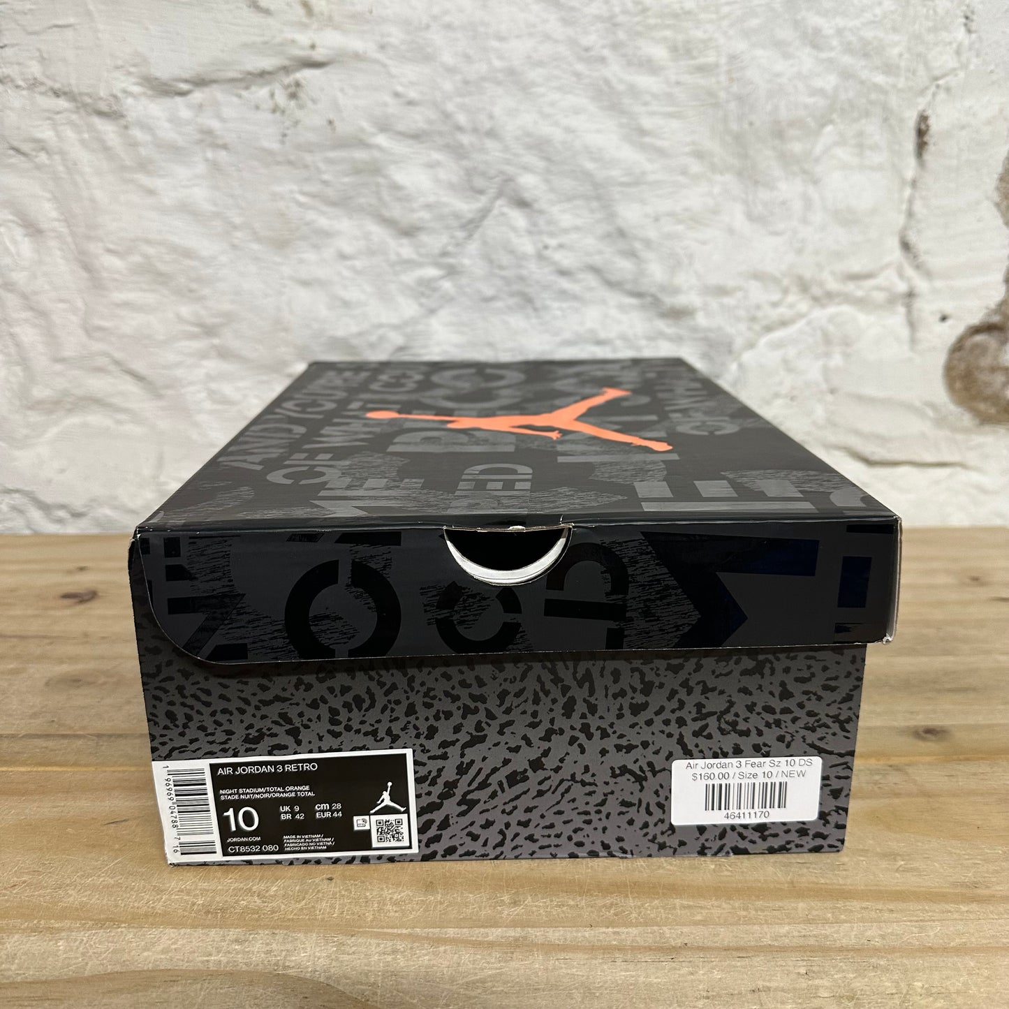 Air Jordan 3 Fear Sz 10 DS
