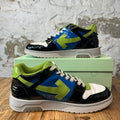 Off-White Out Of Office Blue Green White Patent Sneaker Sz 8 (41)