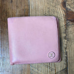 Chanel Pink Leather Bifold Wallet