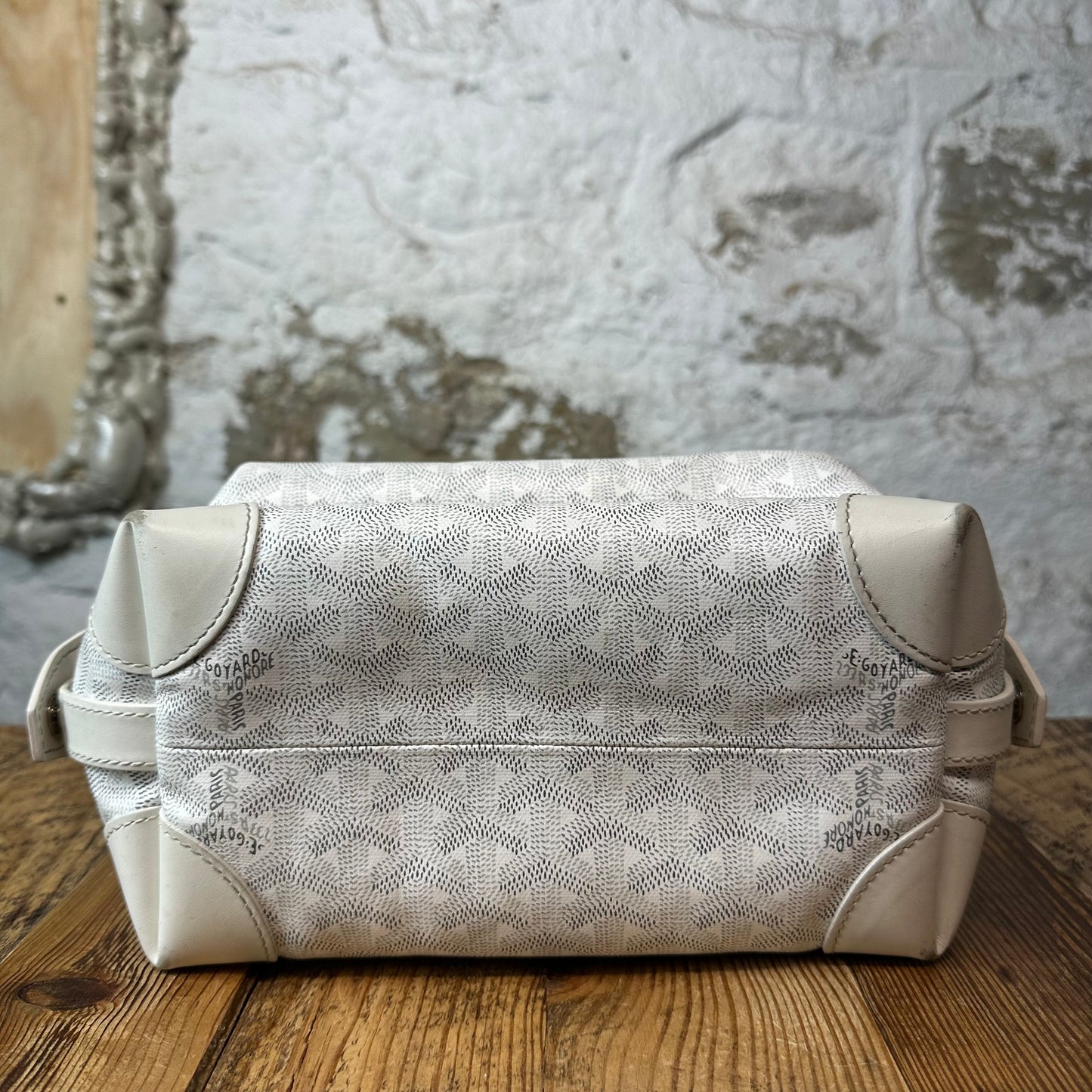 Goyard Boeing 25 White Monogram Toiletry Bag