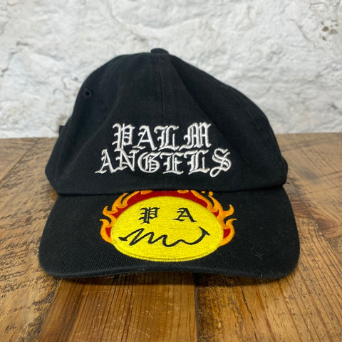 Palm Angels Smiley Fire Black Hat