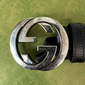 Gucci Black GG Monogram Belt Sz (95/38) W/ Box