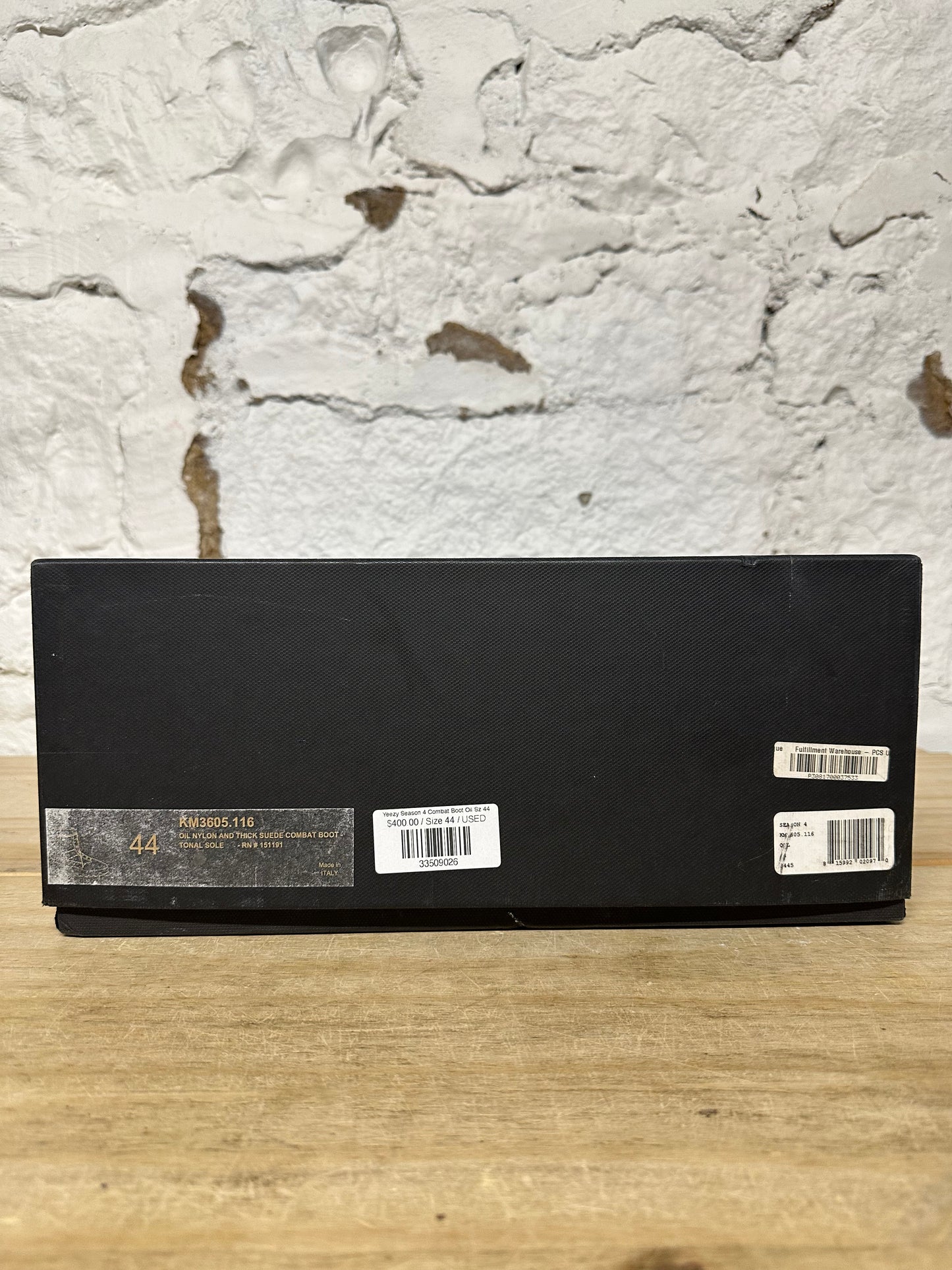 Yeezy Season 4 Combat Boot Oil Sz 44