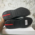 Prada Americas Cup Triple Black Patent Sneaker Sz 9.5