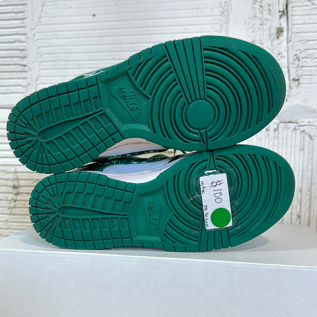 Nike Dunk Low Green Paisley Sz 5.5 (7W)