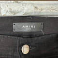 Amiri Silver Bone Black Denim Jeans Sz 36