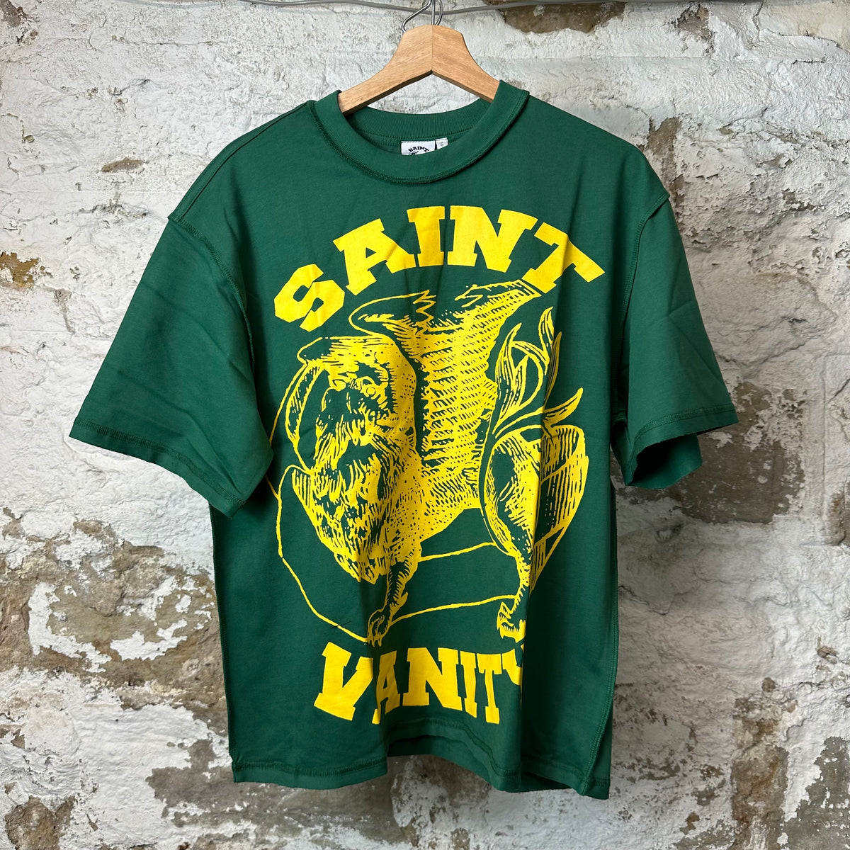 Saint Vanity Yellow Griffin Green T-shirt