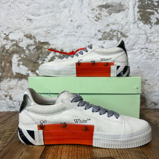 Off White Cream Suede Vulc White Sneaker Sz 6.5 (39)