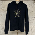 Hermes Logo Hoodie Black Sz L