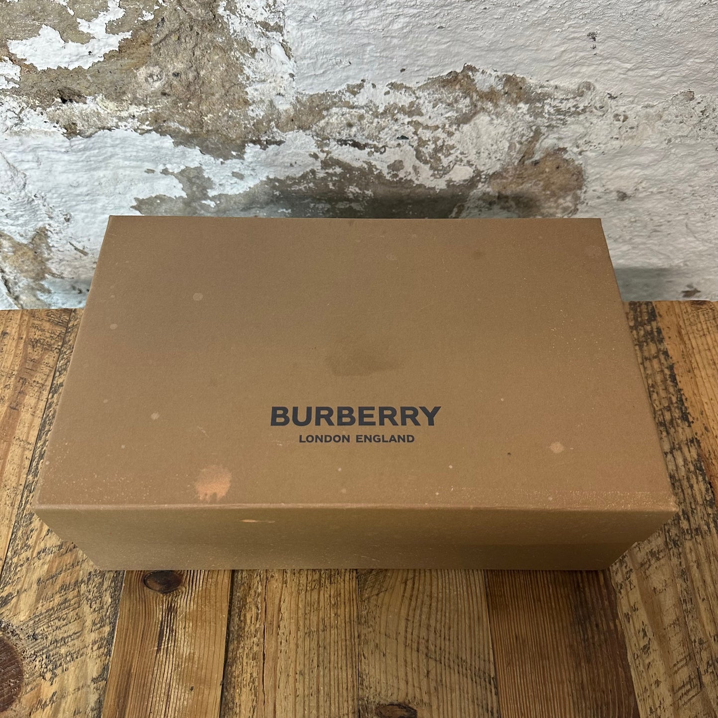 Burberry Blue Plaid Black Slides Sz 12 (45)