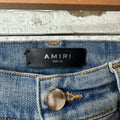 Amiri Distressed Plain Blue Denim Jeans Sz 32