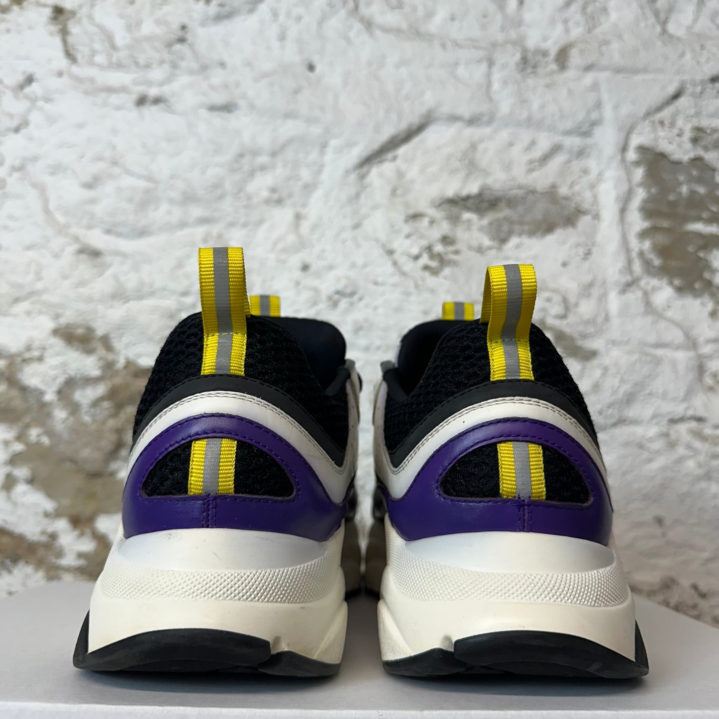 Dior B22 White Black Purple Sneaker Sz 10 (43) No Box