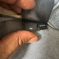 Amiri MX1 Black White Woven Blue Denim Jeans Sz 29