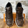 Louis Vuitton Black White Brown Monogram Runaway Sneaker Sz 8 (6.5LV)