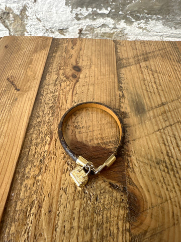 Louis Vuitton Gold Alma Monogram Bracelet