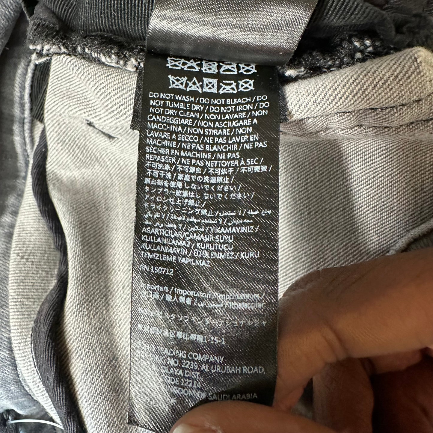 Amiri MX1 Pink Suede Grey Denim Jeans Sz 28