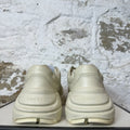 Gucci Rython Red Logo Cream Sneaker Sz 7