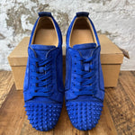 Christian Louboutin Blue Suede Spike Sneaker Sz 11 (44)