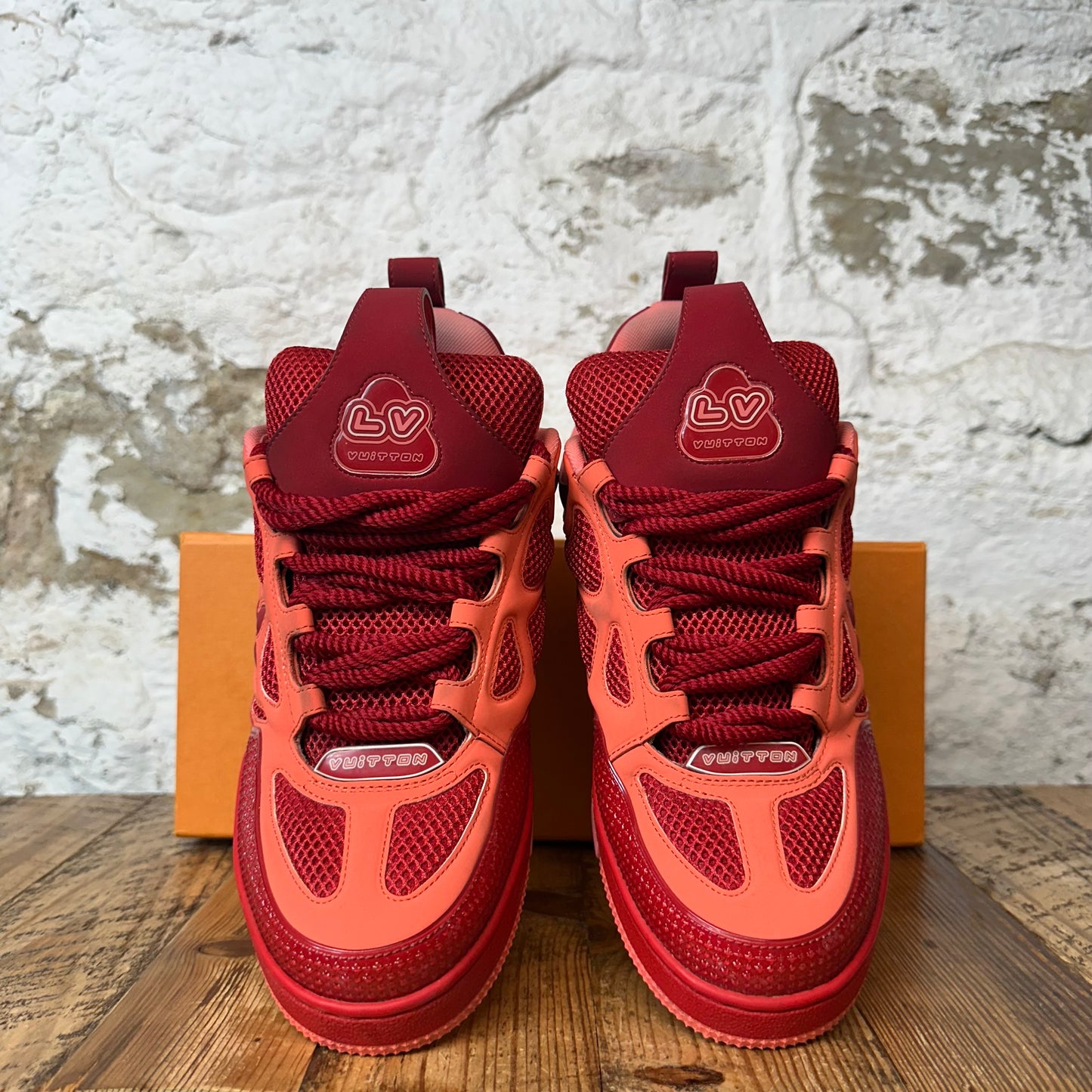 Louis Vuitton Red Skate Sneaker Sz 8.5 (7LV)