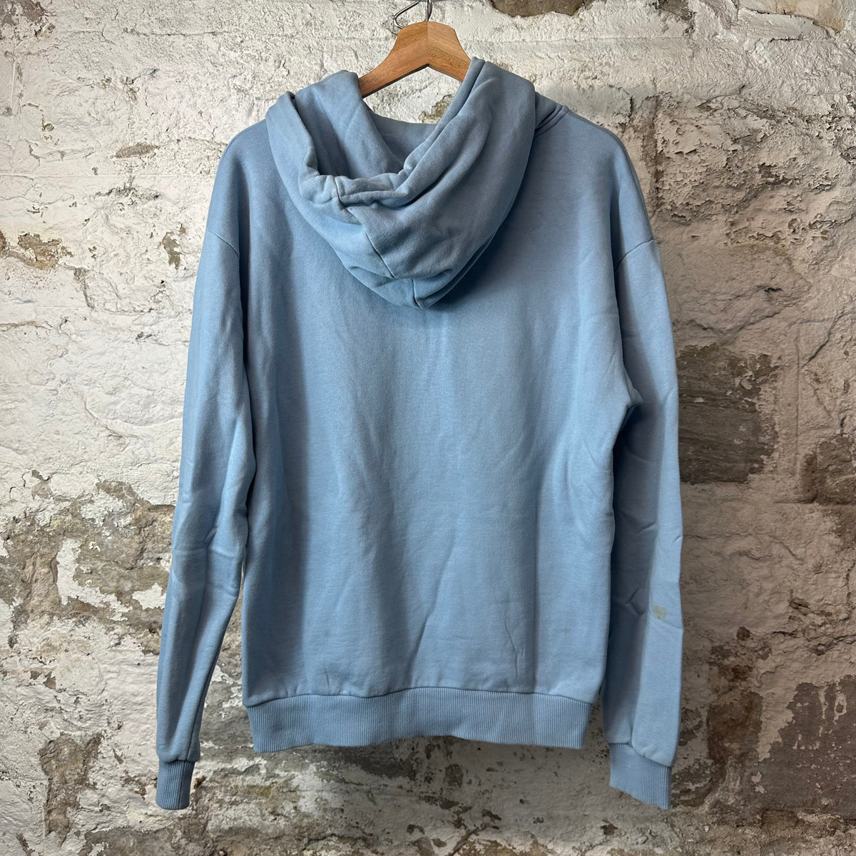 Celine Black Spellout Light Blue Hoodie Sz S