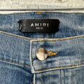 Amiri MX1 Pink Tie Dye Blue Denim Jeans Sz 34