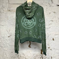Vale Flag Green Zip-Up Hoodie Sz L