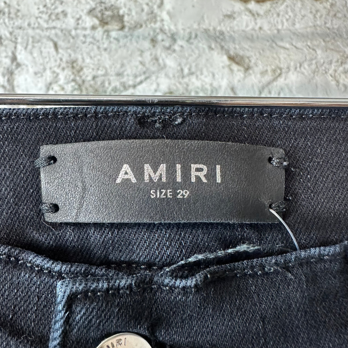 Amiri Paint Splatter Black Denim Jeans Sz 29