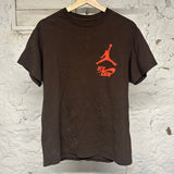 Travis Scott Jordan Highest Brown Red T-Shirt Sz M