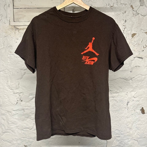 Travis Scott Jordan Highest Brown Red T-Shirt Sz M