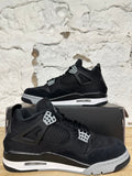 Air Jordan 4 Black Canvas Sz 9