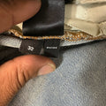Amiri Distressed Side Spell Blue Denim Jeans Sz 32