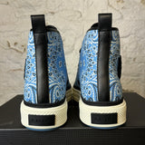 Amiri Blue Paisley High Sneaker Sz 13 (46) DS
