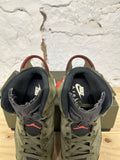 Air Jordan 6 Cactus Jack Olive Sz 8.5